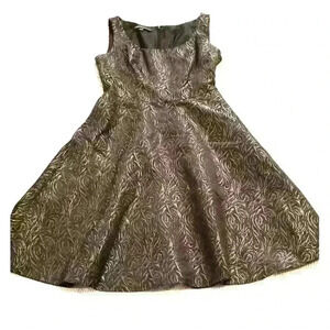 Jones Wear Black & Silver Cocktail Party Dress Tank Style Size 4 Pockets